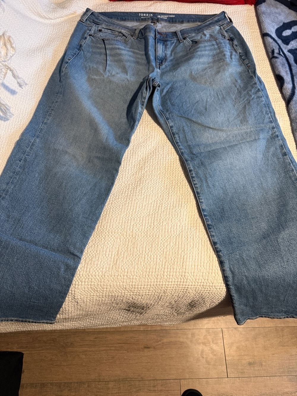 torrid women's Relaxed Jeans in Light Blue Denim
